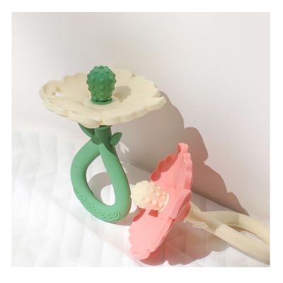 PAISEN कस्टम फूल बेबी फीडिंग Teether चबाने के खिलौने खाद्य ग्रेड बेबी सिलिकॉन Teether मोलर खिलौने बेबी हाथ Teether उत्पाद
