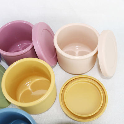 BPA फ्री सिलिकॉन बाउल सेट, स्वनिर्धारित लोगो के साथ सिलिकॉन बेंटो बॉक्स