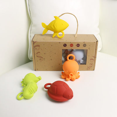 बच्चे बच्चे फ्लोटिंग बाथ सिलिकॉन खिलौने बीपीए निः शुल्क खाद्य ग्रेड