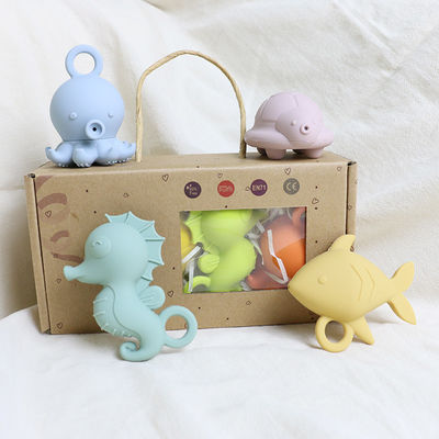 बच्चे बच्चे फ्लोटिंग बाथ सिलिकॉन खिलौने बीपीए निः शुल्क खाद्य ग्रेड