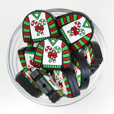 कस्टम क्रिसमस सिलिकॉन फोकल मोती