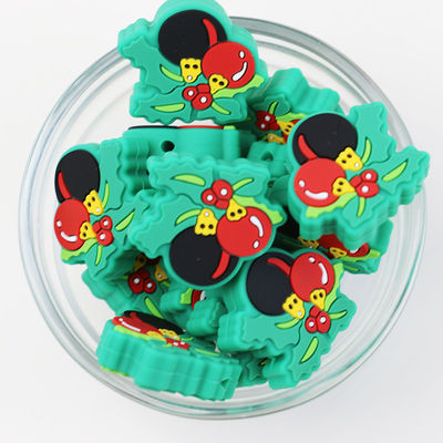 कस्टम क्रिसमस सिलिकॉन फोकल मोती