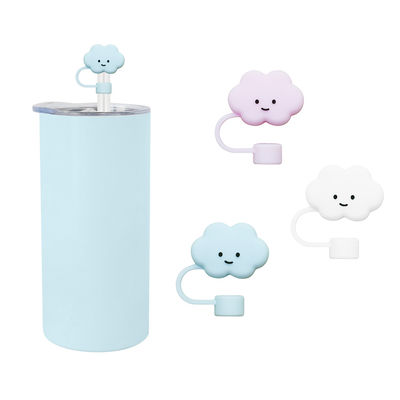 विभिन्न फूल सिलिकॉन स्ट्रॉ स्ट्रॉ हैट कैप टॉपर्स Tumbler कप के लिए कवर