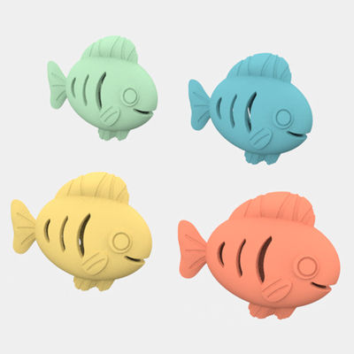 खाद्य ग्रेड सिलिकॉन मछली के आकार का बिल्ली का खिलौना