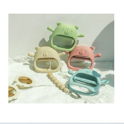 PAISEN कस्टम नरम Teether खिलौना Teething दस्ताने नवजात BPA मुक्त बेबी सिलिकॉन Teething बच्चों के लिए Mitten