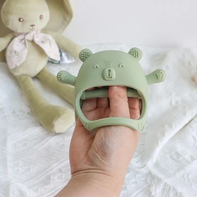 PAISEN कस्टम नरम Teether खिलौना Teething दस्ताने नवजात BPA मुक्त बेबी सिलिकॉन Teething बच्चों के लिए Mitten
