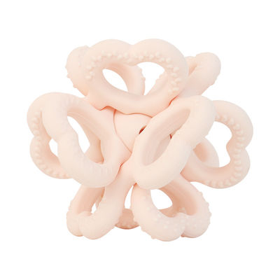 PAISEN BSCI Rattle Baby Teether Ball Toy BPA Free Silicone Soft Ball Easy to Hold Teether for Babies Ages 6 Months+ (बीपीए मुक्त सिलिकॉन सॉफ्ट बॉल आसान से पकड़ने के लिए)