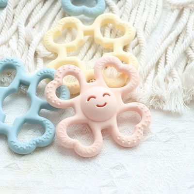 PAISEN BSCI Rattle Baby Teether Ball Toy BPA Free Silicone Soft Ball Easy to Hold Teether for Babies Ages 6 Months+ (बीपीए मुक्त सिलिकॉन सॉफ्ट बॉल आसान से पकड़ने के लिए)