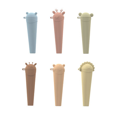 प्यारा जानवर के आकार का सिलिकॉन आइस लोली मोल्ड ️ बीपीए मुक्त, डिशवॉशर के लिए सुरक्षित घर का बना पॉप आइसक्रीम