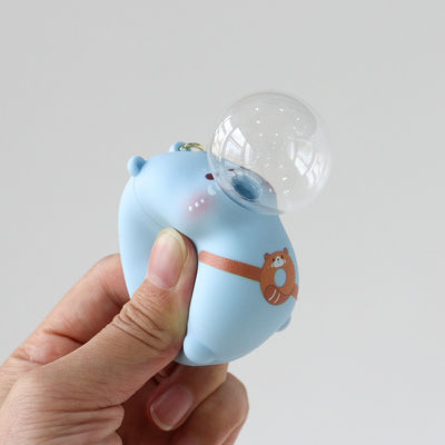 Silicone Capybara Keychain Pendant Decompression Squeeze Bags Ornament Stress Relief Vent Toy 80g for Silicone Material
