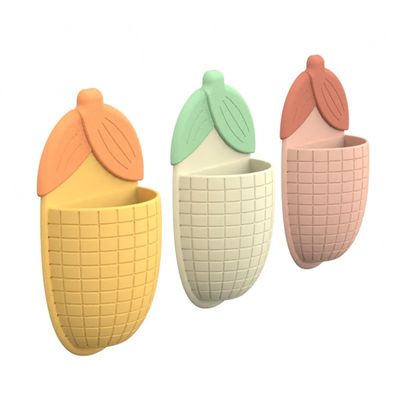 Say Goodbye to Messy Bathroom Counters with this Cartoon Silicone Corn and Toothpaste Holder 100% Silicone