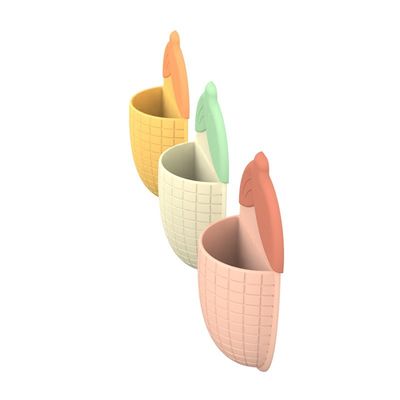 प्यारा मकई के आकार का सक्शन कप टूथपेस्ट धारक