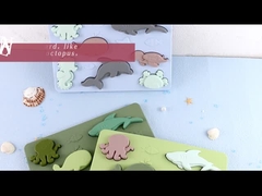 बच्चों के किंडरगार्टन के लिए कस्टम सिलिकॉन मोंटेसरी आकार पहेली